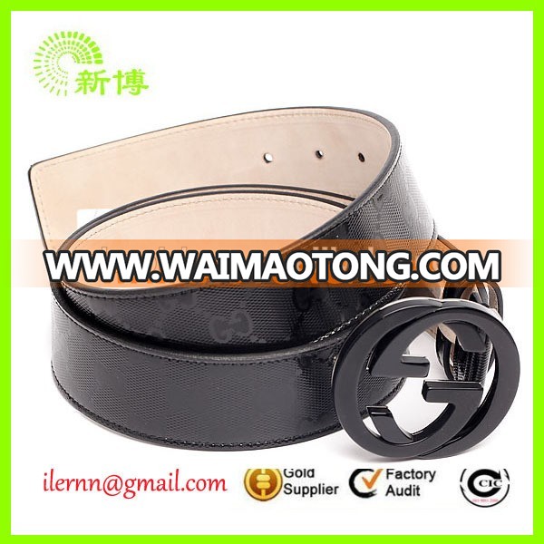 cheap black pvc belt with alterable length for promotion